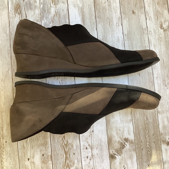 Arche Criss Cross Wedge Nubuck Slip-ons Shoes 41 Runs smaller - Picture 5 of 12